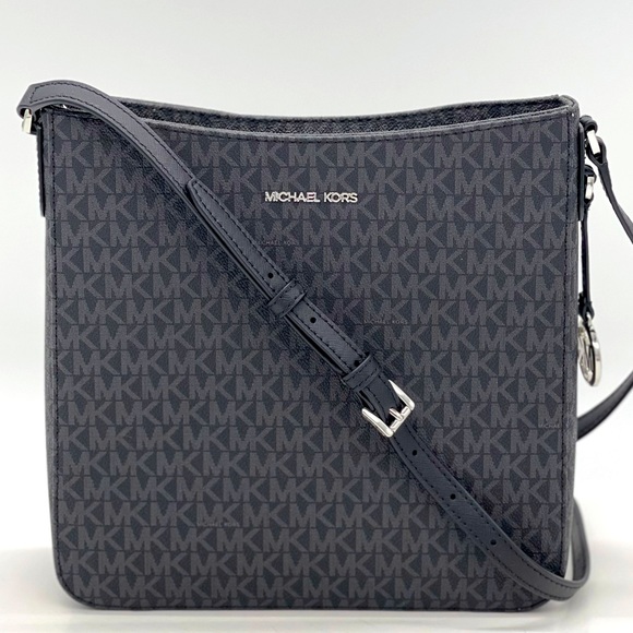 Michael Kors Large Messenger Bag Black - Picture 1 of 11